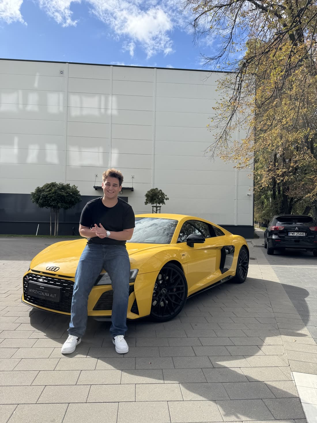 Gerox przy żółtym Audi R8